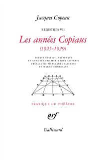 Front cover_Les années Copiaus (1925-1929)