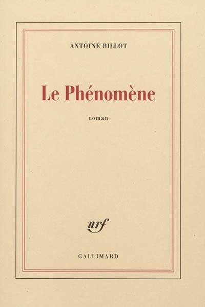 Front cover_Le phénomène
