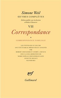Front cover_Correspondance familiale