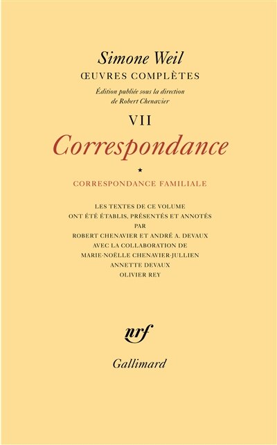 Front cover_Correspondance familiale