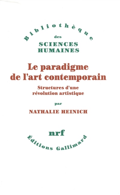 Front cover_Le paradigme de l'art contemporain