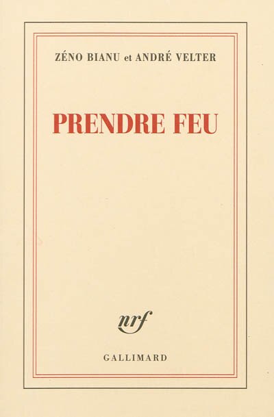 Front cover_Prendre feu
