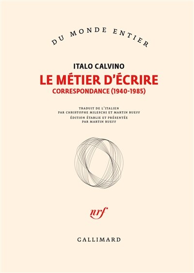 Couverture_Le m&eacute;tier d'&eacute;crire