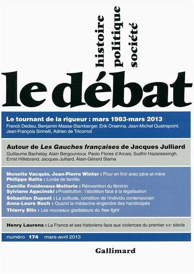 Front cover_Débat (Le), n°174