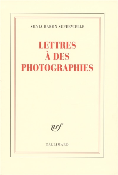 Front cover_Lettres à des photographies