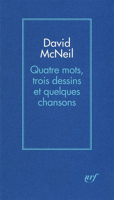 Front cover_Quatre mots, trois dessins et quelques chansons