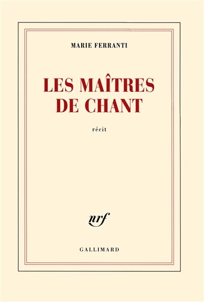 Front cover_Les maîtres de chant