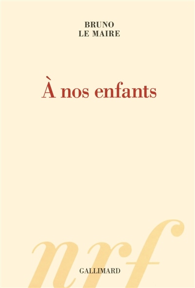 Front cover_A nos enfants