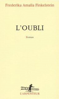 Couverture_L' oubli