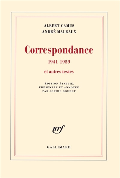 Front cover_Correspondance, 1941-1959 : et autres textes
