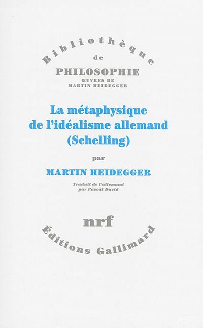 La métaphysique de l'idéalisme allemand