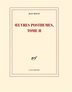 Front cover_Oeuvres posthumes, tome II