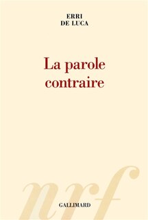 Front cover_La parole contraire
