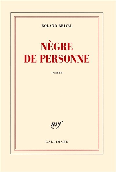 Front cover_Nègre de personne