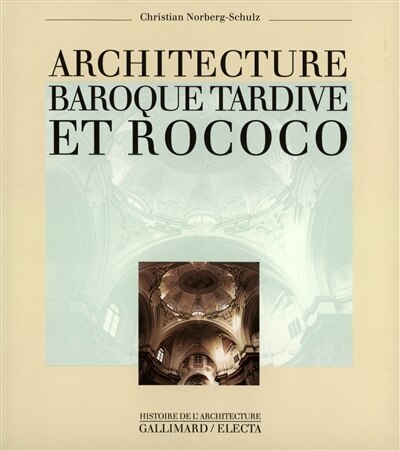 Front cover_Architecture baroque tardive et rococo