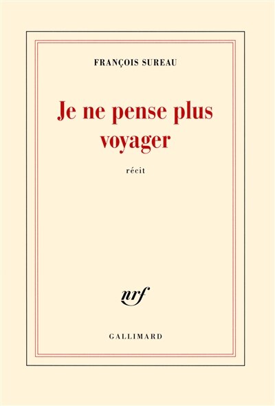 Front cover_Je ne pense plus voyager