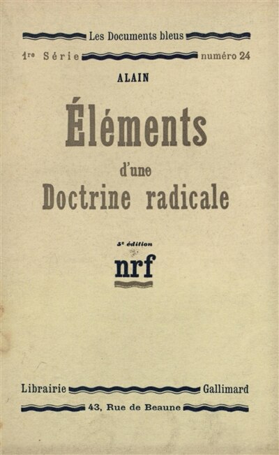 Couverture_El&eacute;ments d'une doctrine radicale