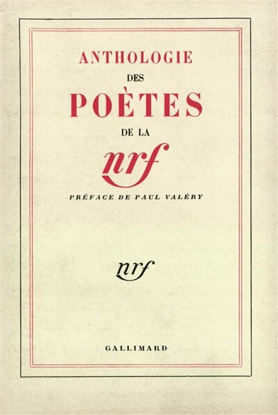 Front cover_Anthologie des poètes de la NRF