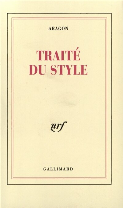 Front cover_Traité de style