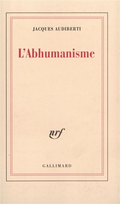 Front cover_L'abhumanisme