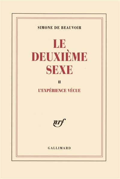 Couverture_Le deuxième sexe, Vol. 2
