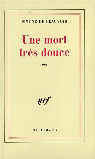 Front cover_Une mort tr&egrave;s douce