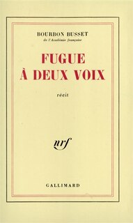 Front cover_Fugue à deux voix : récit