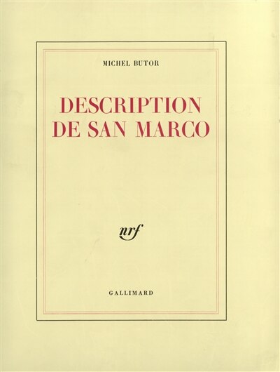 Front cover_Description de San Marco