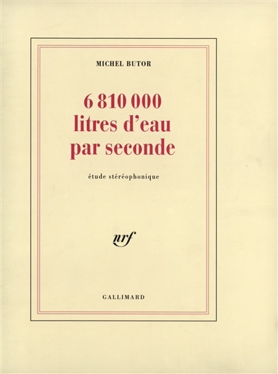 Front cover_6 810 000 litres d'eau par seconde : étude stéréophonique