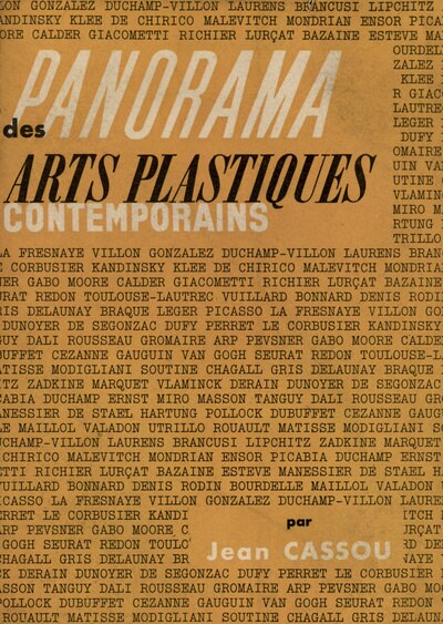 Front cover_Panorama des arts plastiques contemporains