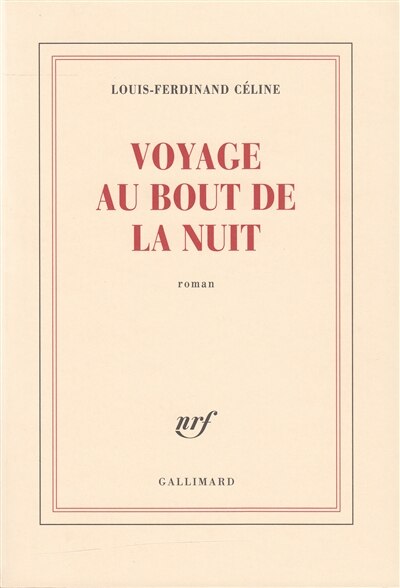 Front cover_Voyage au bout de la nuit