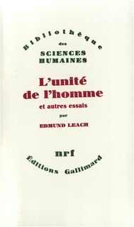 Front cover_L'Unit&eacute; de l'homme et autres essais