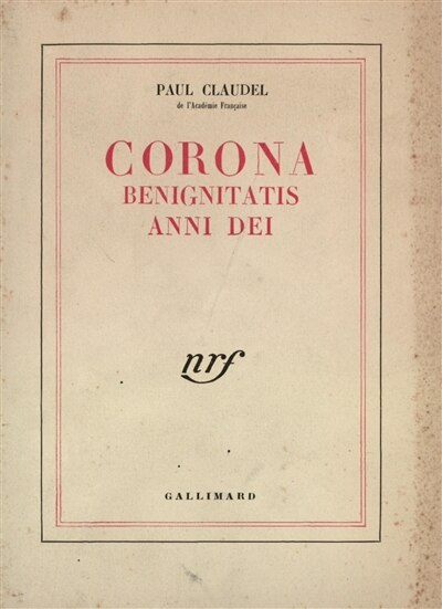 Front cover_Corona benignitatis anni dei
