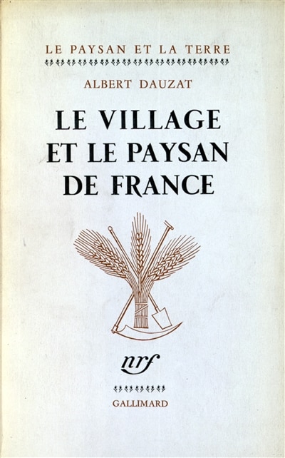 Couverture_Le Village et le paysan de France
