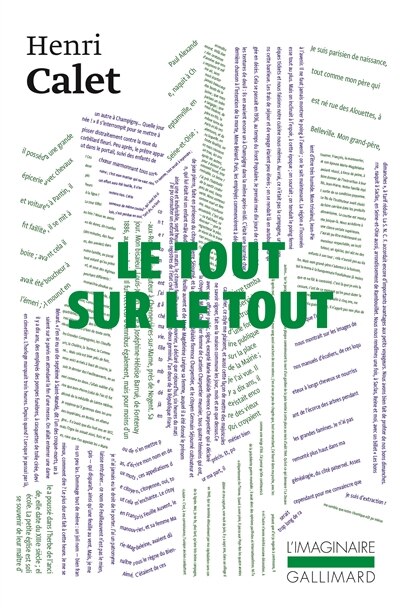 Front cover_Le tout sur le tout