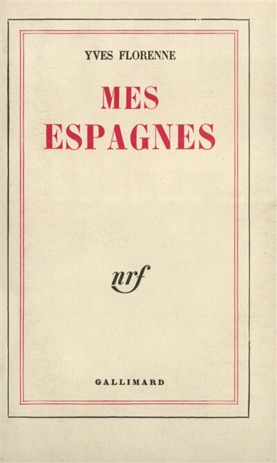 Front cover_Mes espagnes