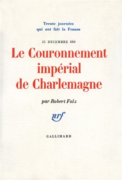 Front cover_Le Couronnement impérial de Charlemagne, 25 décembre 800
