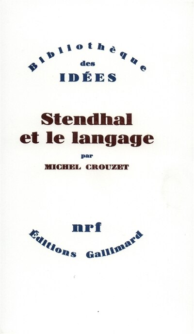 Front cover_Stendhal et le langage