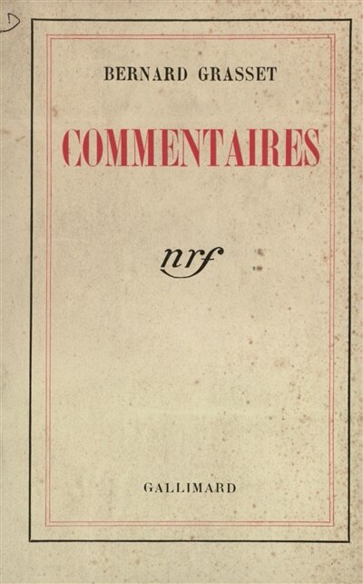 Front cover_Commentaires