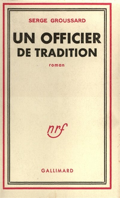 Front cover_Un officier de tradition