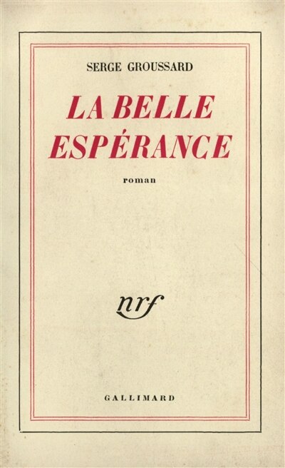 Front cover_La belle espérance