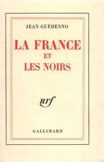 Front cover_La France et les Noirs