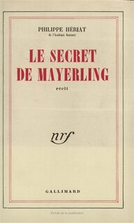 Front cover_Le Secret de Mayerling