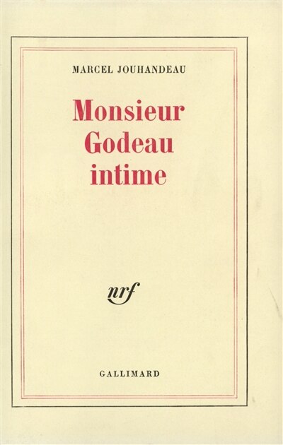 Front cover_Monsieur Godeau intime