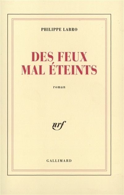 Front cover_Des Feux mal éteints