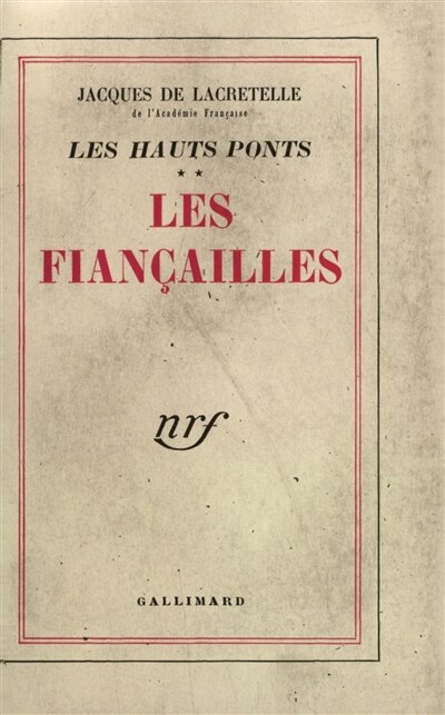 Front cover_Les Fiançailles