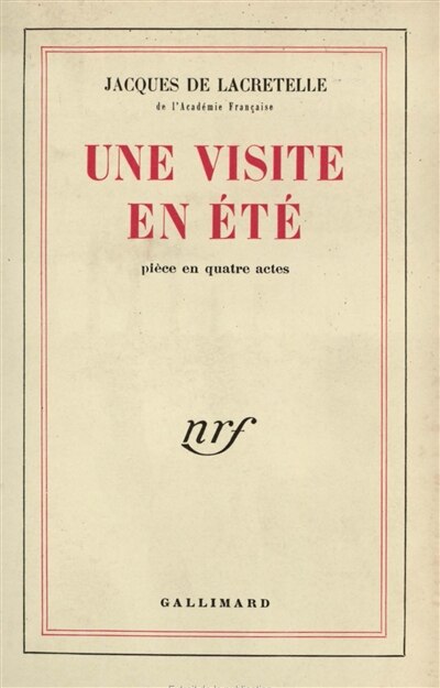 Front cover_Une Visite en été