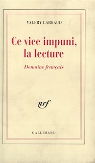 Front cover_Ce vice impuni, la lecture : domaine français
