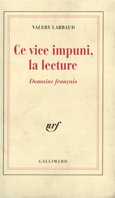 Front cover_Ce vice impuni, la lecture : domaine français