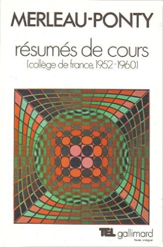 Front cover_Résumés de cours au Collège de France : 1952-1960